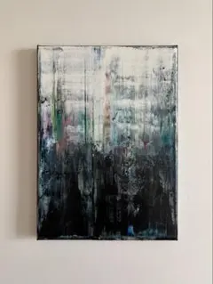 抽象画 原画 アクリル画 テクスチャアート「閃瀑」 - メルカリ