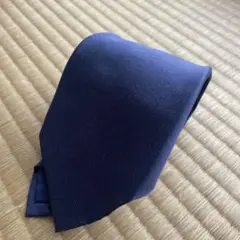 新作 スーツセレクト 大検幅8.5cm ソリッド ネクタイ ネイビー
