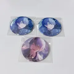 は*な様 プロセカ あんスタコラボ 青柳冬弥 グリッター缶バッジ グリ缶