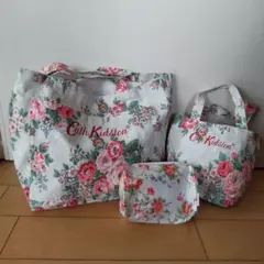 Cath Kidston フローラルトートバッグポーチセット3点未使用