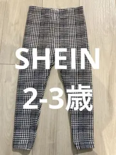 【美品】シーイン　スパッツ　千鳥柄　2-3Y ズボン チェック