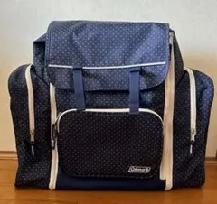 【美品】Coleman コールマン リュック 大容量 ネイビードット 林間学校