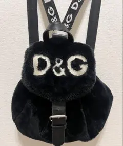 D&G ファーリュック ヴィンテージ　ブラック　レア