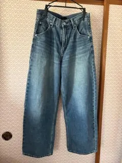 バギーカーブジーンズ 67 BLUE サイズ24丈短め