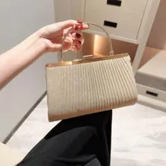 パーティ　バッグ　ゴールド　金色　クラッチバッグ　結婚式　二次会　チェーン