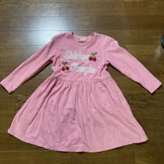 シャーリーテンプル ピンク 長袖ワンピース 130cm