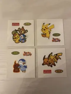 ポケモンパンシール ピカチュウ ナエトル ポッチャマ ヒコザル ライチュウ