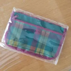 伊勢丹オリジナル　ダブルファスナーポーチのサムネイル