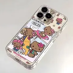 日焼けキティ　iPhoneケース　ダイソー　セリア　しまむら　アベイル