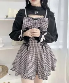 【ROJITA】 BIGリボンビスチェ セットアップ