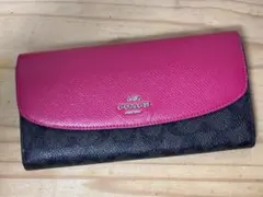 M0208-08　コーチ　二つ折り長財布
