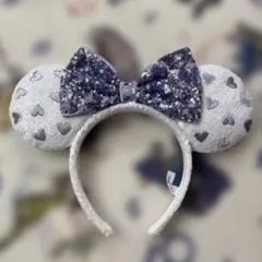 【美品】ディズニー ミニーマウス スパンコールカチューシャ
