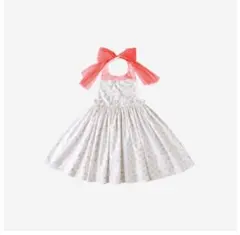 MARLMARL エプロン ブーケ ホワイトフラワー for baby 80-…