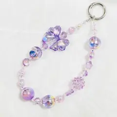 ビーズストラップ/キーホルダー　バッグチャーム ハンドメイドNO.534