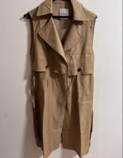 【新品】YEVS ベージュ ジレ トレンチコートのサムネイル