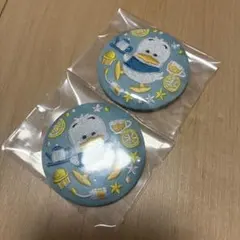 24時間以内発送　　サンリオキャラクター刺繍缶バッジ　あひるのペックル2つセット