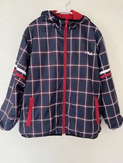FILA フィラ ウィンドブレーカー 150 男女 赤 チェックのサムネイル