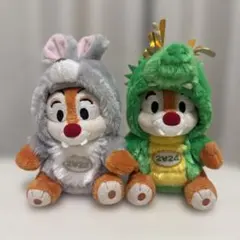 ディズニー　干支　ぬいぐる　デール　キーホルダー2個セット