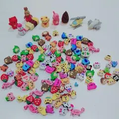 おもしろ 動物・食べ物 セット 大量 ミニ消しゴム ディズニーツムツム