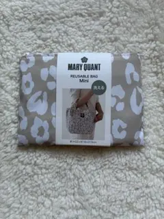 MARY QUANT リユーザブルバッグ ミニ レオパード柄
