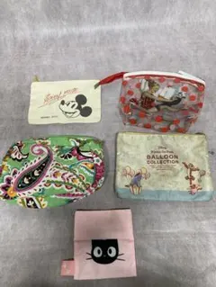 ディズニーキャラクター ポーチ 4点セット