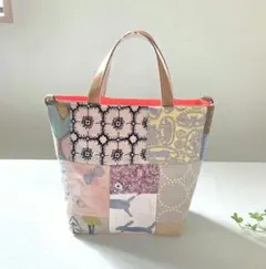 【アウトレット】ミナペルホネン　パッチワーク　トートバッグ　ハンドメイド