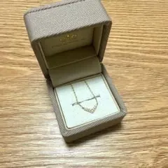 [レイヤード] K10YG ダイヤモンド ネックレス(純正箱、購入証明書付)のサムネイル