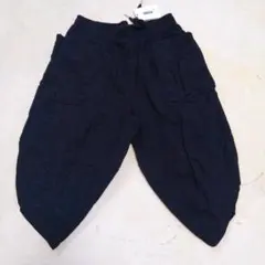 サルエルパンツ 黒 コットンリネン ゆったり 個性 モード ナチュラル 新品