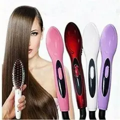 ストレートアイロン ブラシ型 ストレートブラシ 電気ブラシ ヘアブラシ