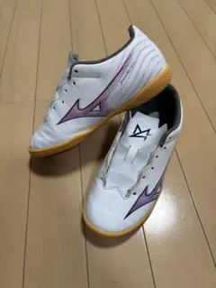 Mizuno フットサルシューズ ホワイト/パープル