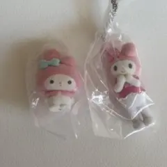 マイメロディ ふわふわフロッキードール ミニチュアチャーム サンリオ ライブ