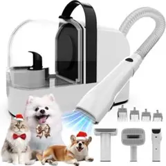 新品】犬用バリカン 超強力吸引 グルーミング 掃除機 一体式 自動吸引