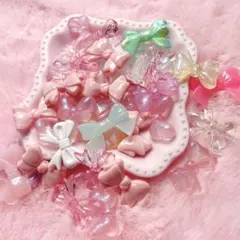 *.+゜色々リボンビーズ*.+゜35個入り