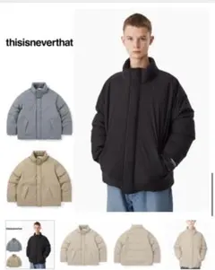 thisisneverthat グレー ダウンジャケット L