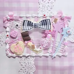 硬質ケースデコ ホイップデコ ケースデコ レースデコ トレカケース NO.376