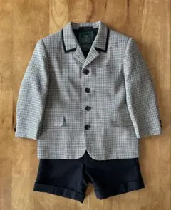 フォーマルスーツ 男の子 110cm チェック柄