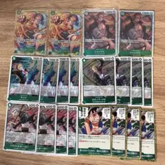 受け継がれる意志 緑デッキパーツ　ルフィシークレット　シャンクスSR