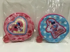 ディズニー　ミニパル　カプセルトイ　ポーチ　ピンク　水色　ミニーちゃん　セット