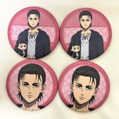 進撃の巨人 エレン 缶バッジ だっこシリーズ 4点セット