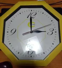 Dr.コパ　風水　掛け時計　ジャンク　八角形　クォーツ 黄色