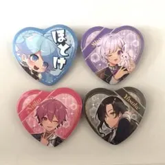いれいす×ファミリーマートコラボ　ハート型缶バッジ　ほとけ/初兎/ないこ/悠佑