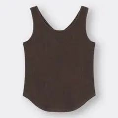 【GU】リブ2WAYタンクトップ
