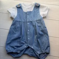 デニム風ロンパース・カバーオール