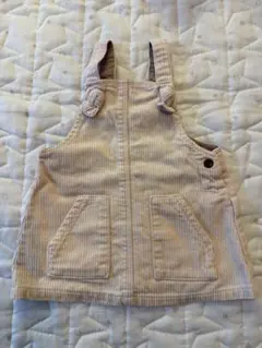 ZARA コーデュロイ　ジャンパースカート　ベージュ6-9M