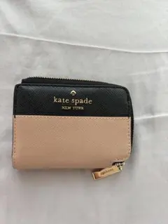 ケイトスペード キーケース バイカラー ブラック ベージュ 6連 レザー 美品