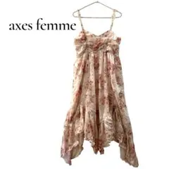 axes femme アクシーズファム　希少　花柄キャミワンピース　pink