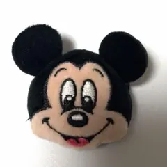 ぬいぐるみマスコットバッチ ミッキーマウス お顔バッチ