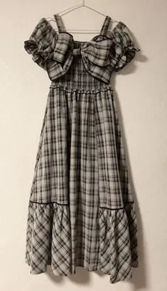 An MILLE ワンピース ビッグリボンオフショルワンピース