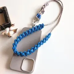 スマホ ショルダー ストラップ 斜めがけ 推しカラー 青 ブルー