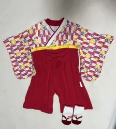 【靴下とセット】袴風ロンパース　70サイズ